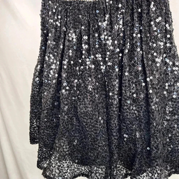 City Triangle Sequin Party Dress Size 1 Small Pearl Rhinestone New Year’s Formal - Picture 7 of 11